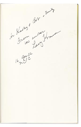 LARRY KRAMER (1935-2020) Two inscribed first editions.